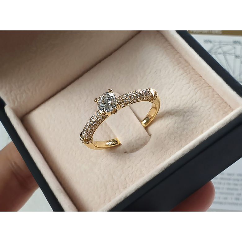 Solitaire Bambou Prestige - Bague en Or Jaune & Diamants 0.93ct | Gemperles - 9