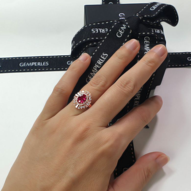 Bague de Fiançailles Rubis Cesária Évora - 12