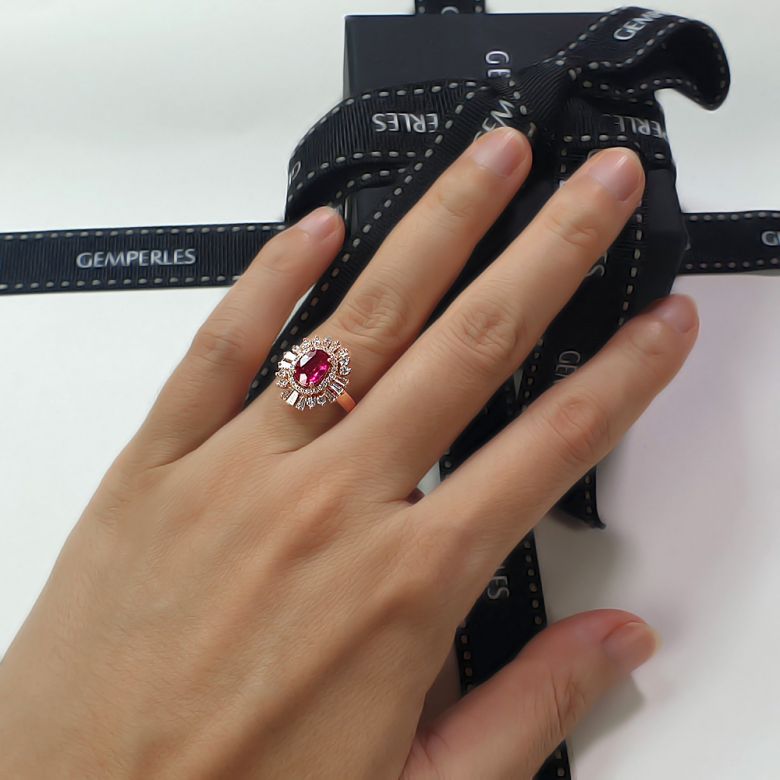 Bague de Fiançailles Rubis Cesária Évora - 10