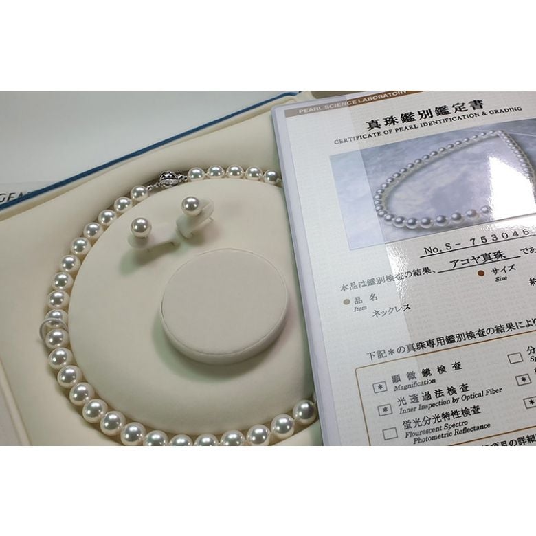 Boucles d'oreilles perles Akoya blanches - 8.5/9mm - GEMME - Or blanc - 4
