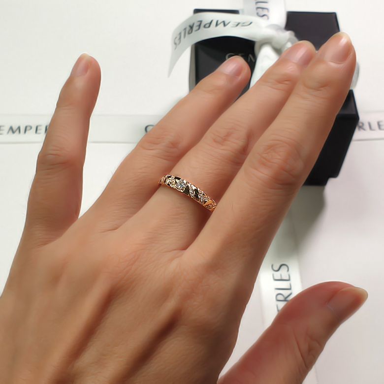 Bague Or jaune et Diamants pour femme | Toi et moi - 3