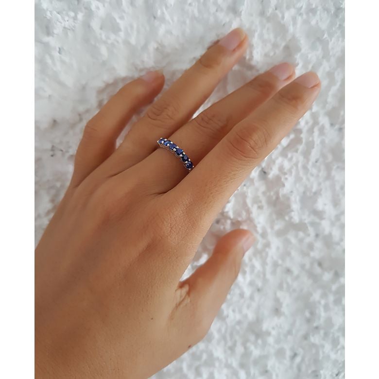 Bague saphir - Sophistiquée et Glamour - Or jaune - 5