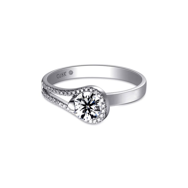 Bague Solitaire Victor Hugo - Les contemplations - Or blanc | Contemplations - 5