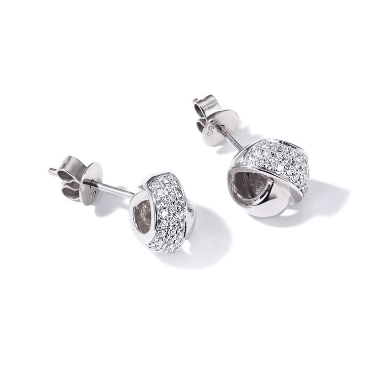 Boucle d'Oreille Il était une fois... Nous. Or blanc, Diamants I Gemperles - 8