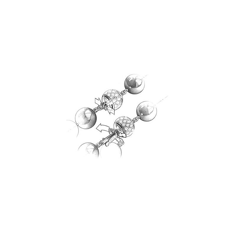 Stardust, Or blanc 18cts, 8mm - 2