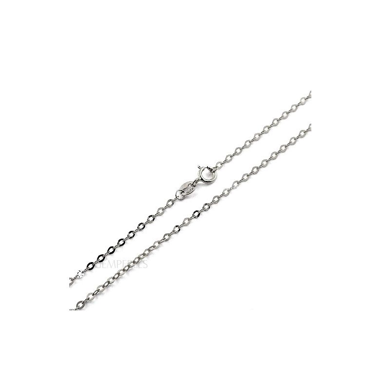 Chaîne forçat. Or blanc 45cm (1.1gr) - 1
