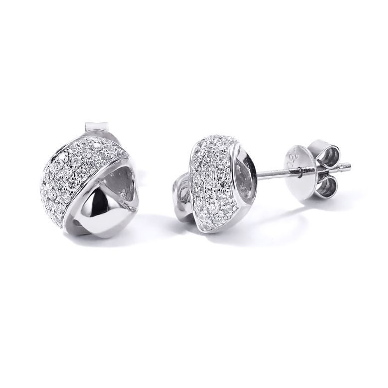 Boucle d'Oreille Il était une fois... Nous. Or blanc, Diamants I Gemperles - 1