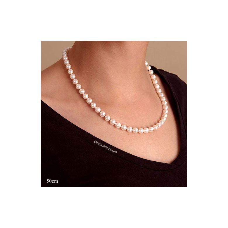 Collier Mistinguett I Perle de culture 7/7.5mm, AAA I Gemperles - 9