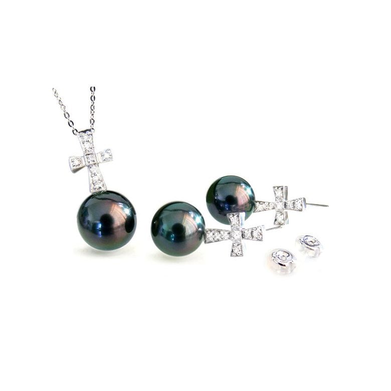 Parure en perles de Tahiti - 9/11mm - GEMME - 3