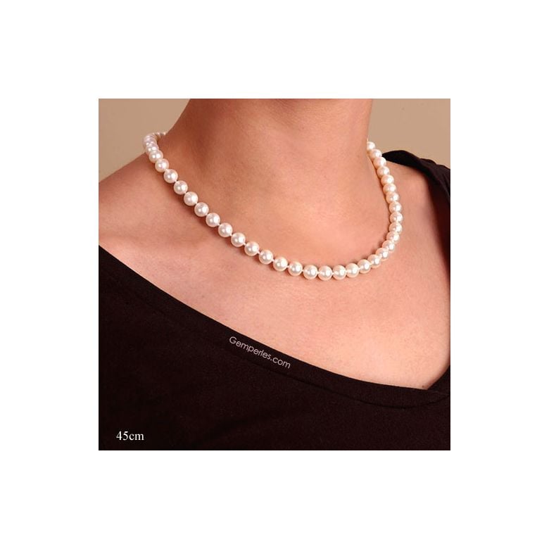 Collier Mistinguett I Perle de culture 7/7.5mm, AAA I Gemperles - 8