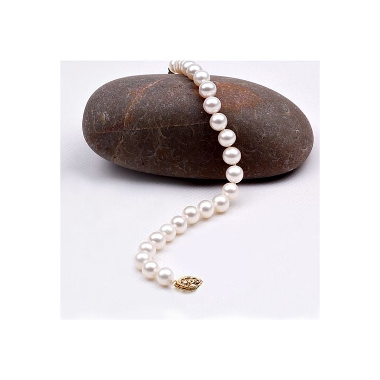 Bracelet avec perle blanche de culture eau douce Chine 6.5/7mm - 5