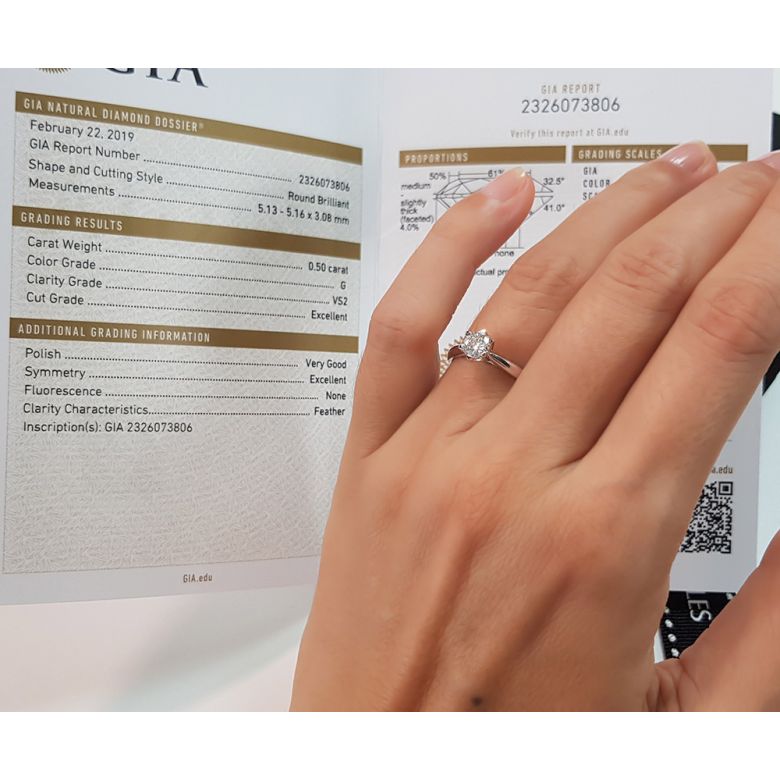 Solitaire Or Jaune, Diamant 0.25ct - L'Amour - Adélaïde DUFRÉNOY | Gemperles - 4