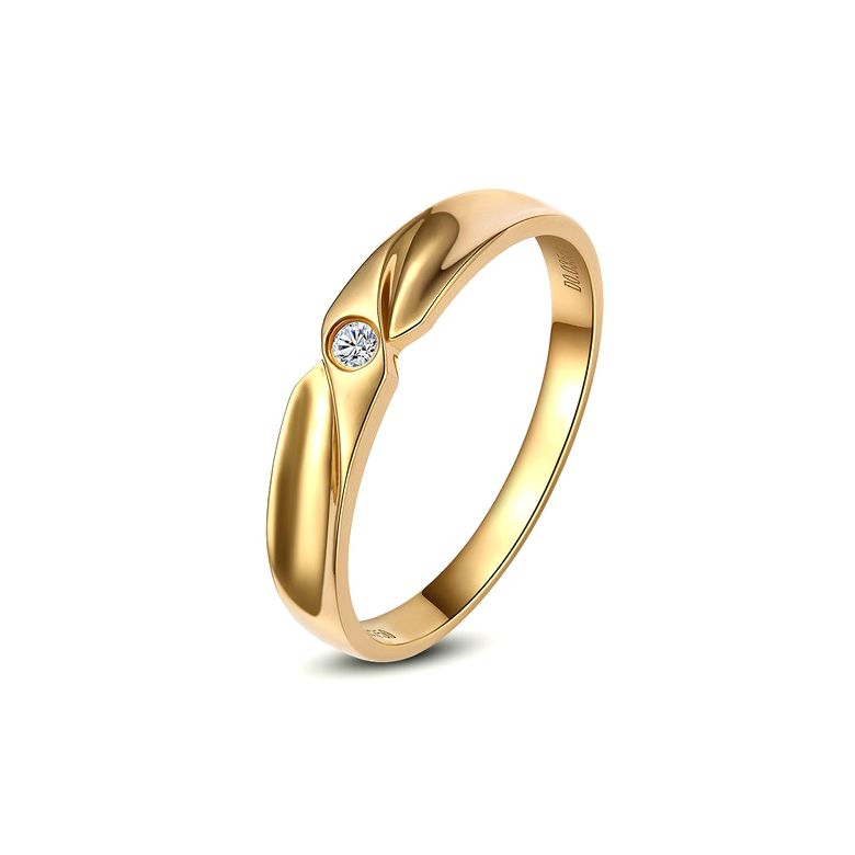 Alliance originale or jaune - Alliance Homme - Diamant - 1