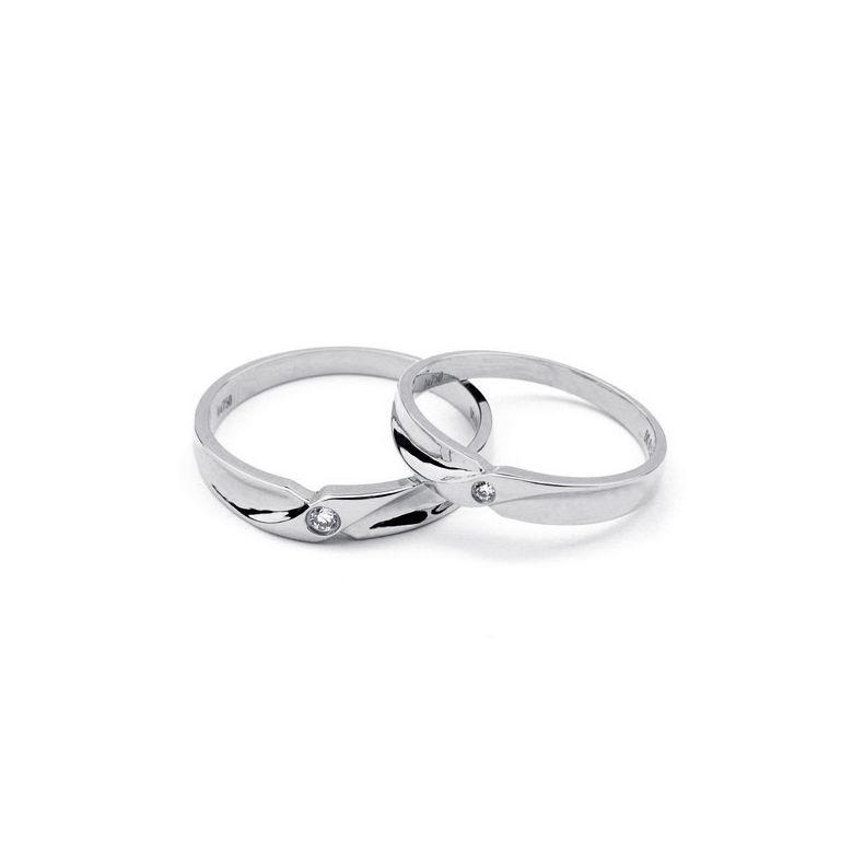 Alliance originale platine - Alliance Homme - Diamant - 2