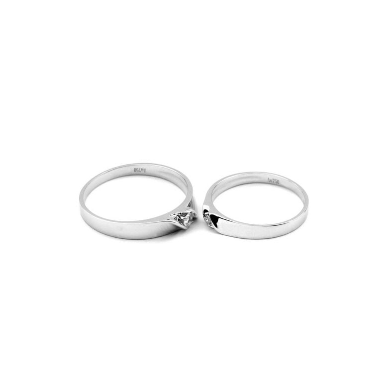 Alliance mariage - Platine - Diamant - 3