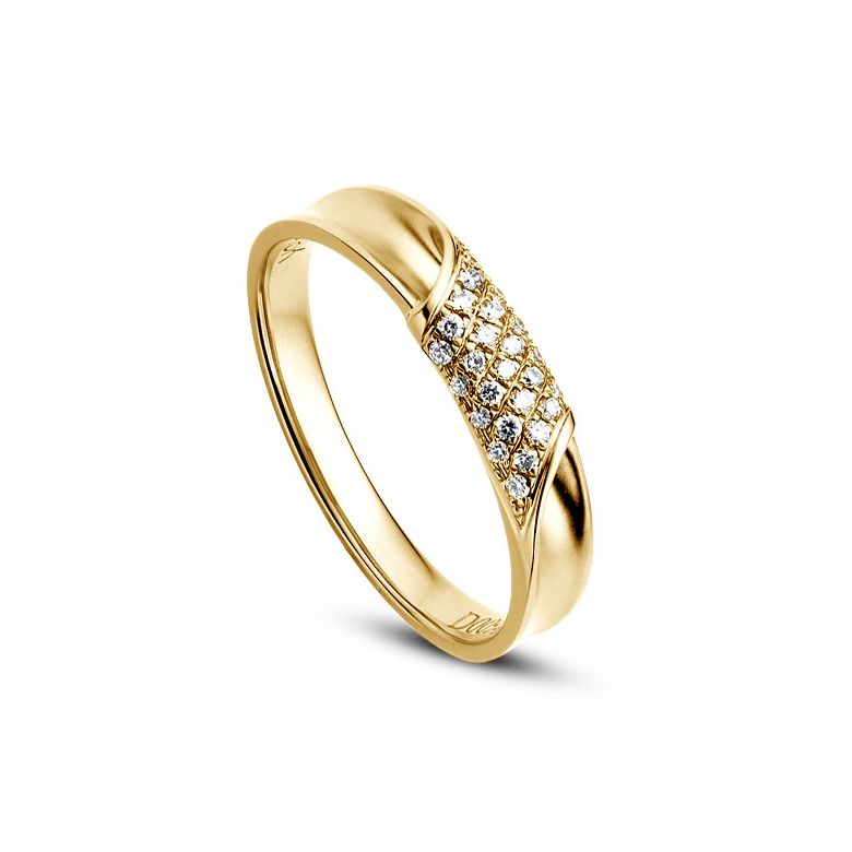 Alliance Femme. Or jaune. Diamants 0.105ct | Lucile - 1
