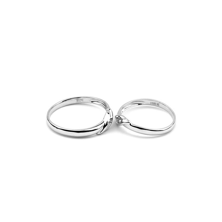 Bijou alliance mariage - Alliance Femme - Or blanc - Diamant - 3