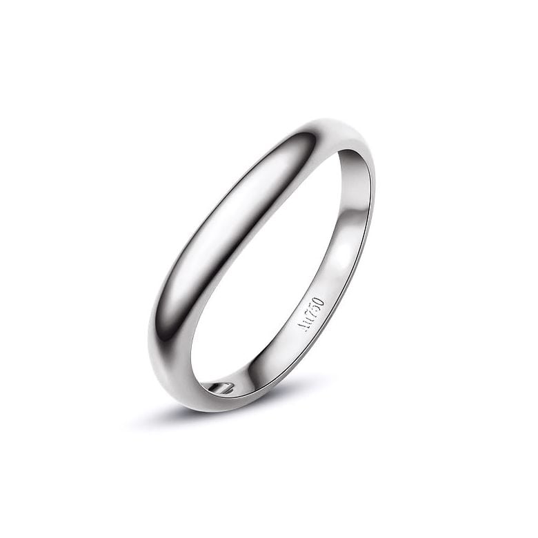 Alliance Homme. Or blanc. Diamant 0.009ct | Viktor - 1