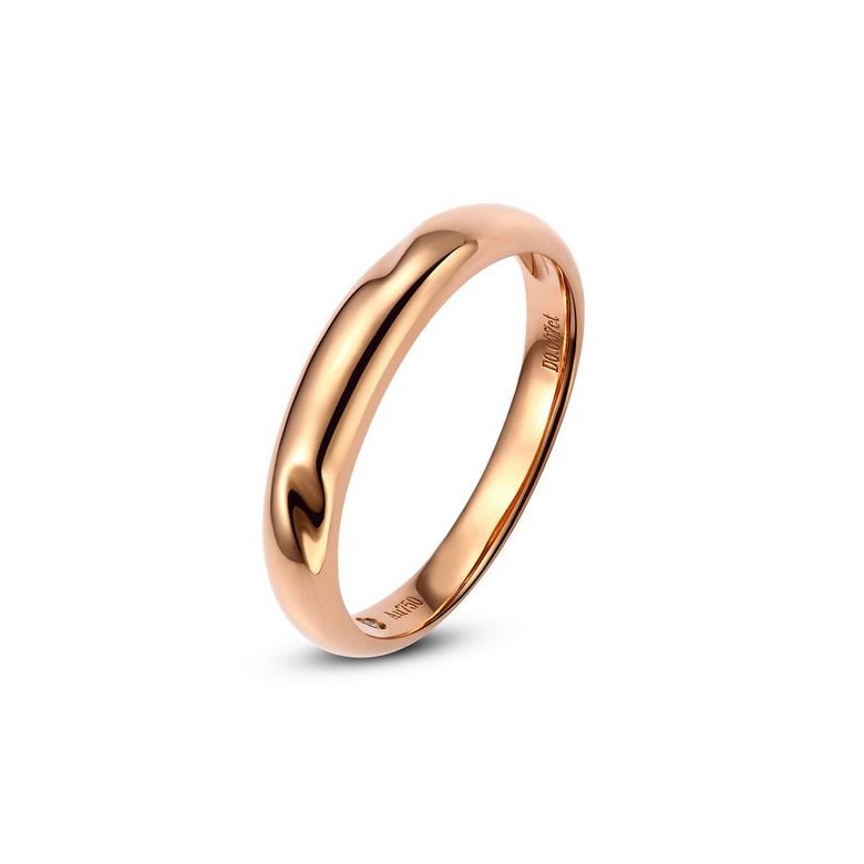Alliance en or ronde - Alliance Homme Or rose - Diamant - 1