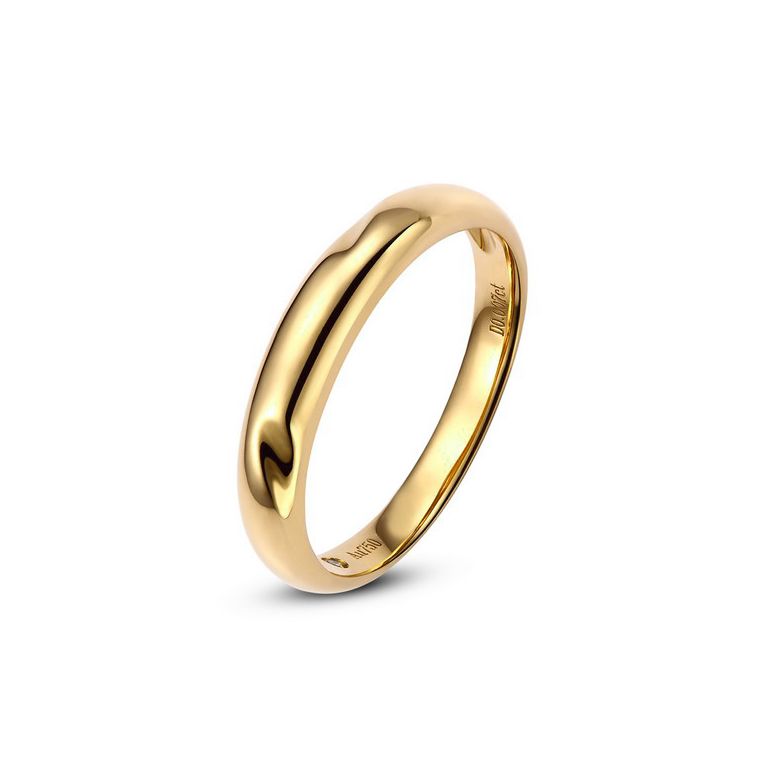 Alliance en or ronde - Alliance Homme Or jaune - Diamant - 1