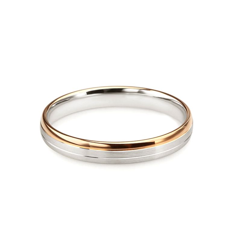 Alliance 2 ors liés - Bague créative pour Homme - 5