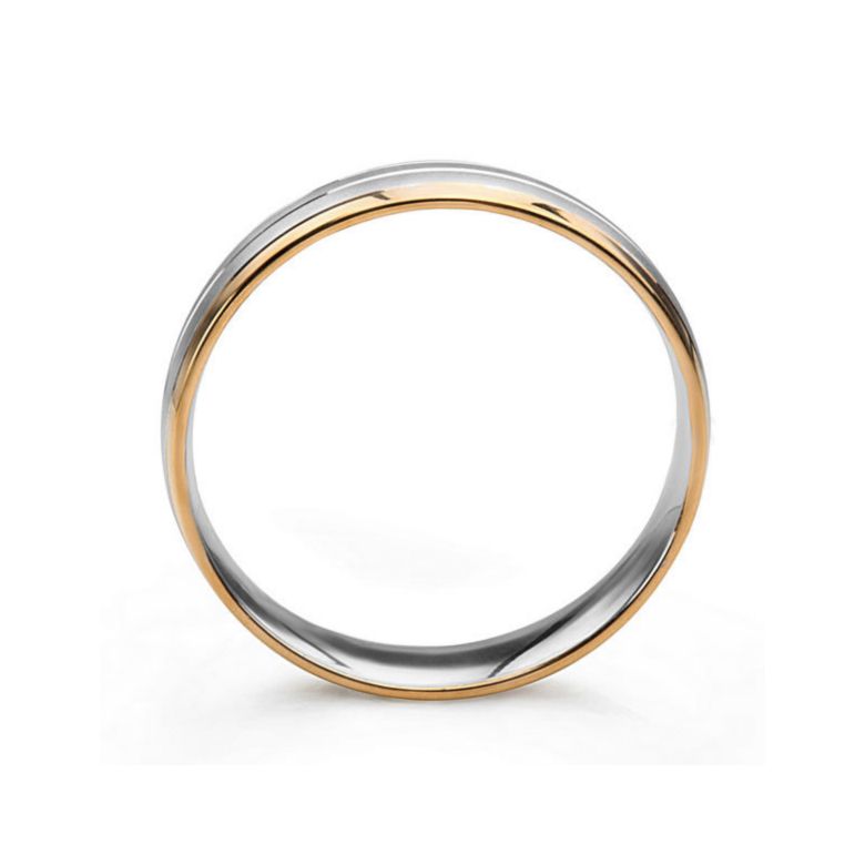 Alliance 2 ors liés - Bague créative pour Homme - 4