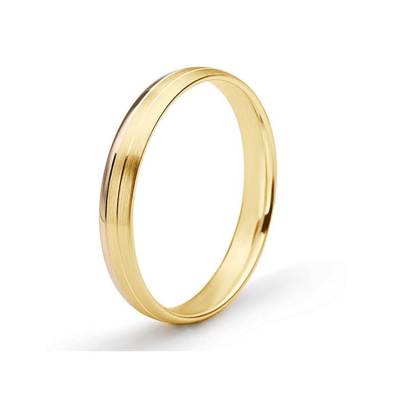 Alliance 2 ors liés - Bague créative pour Homme or jaune et rose - 1