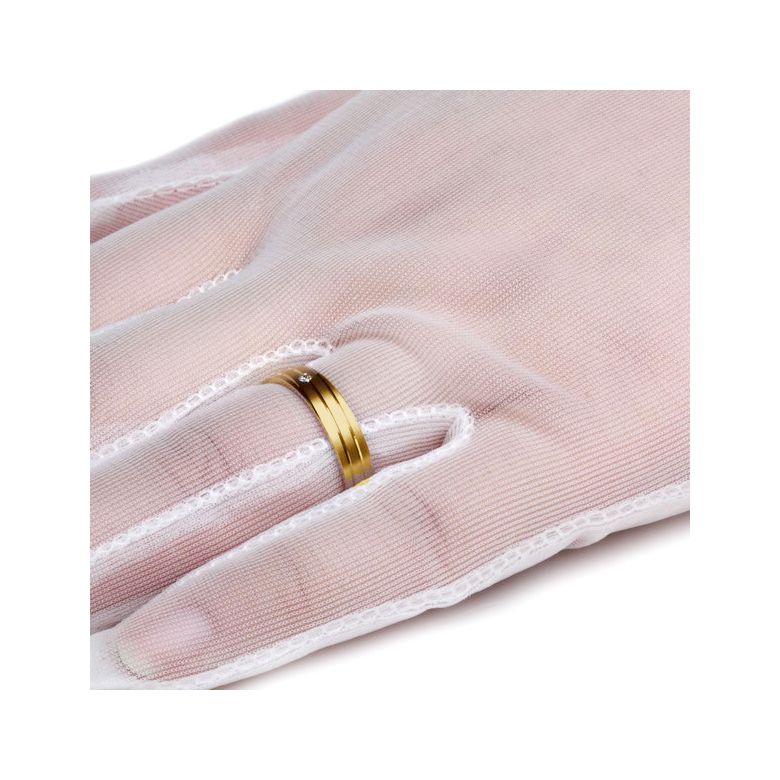Alliance de mariage rainure - 2 ors - Diamant serti clos - Femme or jaune et rose - 2