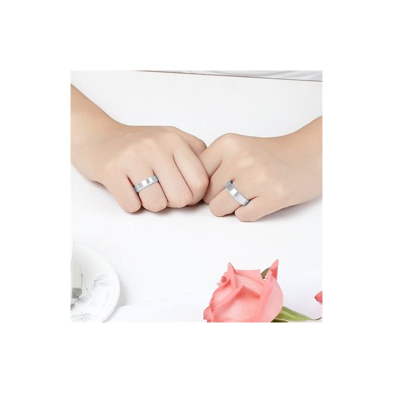 Alliances Couple. Platine. Diamants 0.120ct - 3