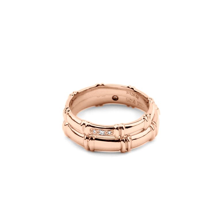 Alliances en or rose 18 carats - Alliances diamants pour couple | Apolline & Beethoven - 3