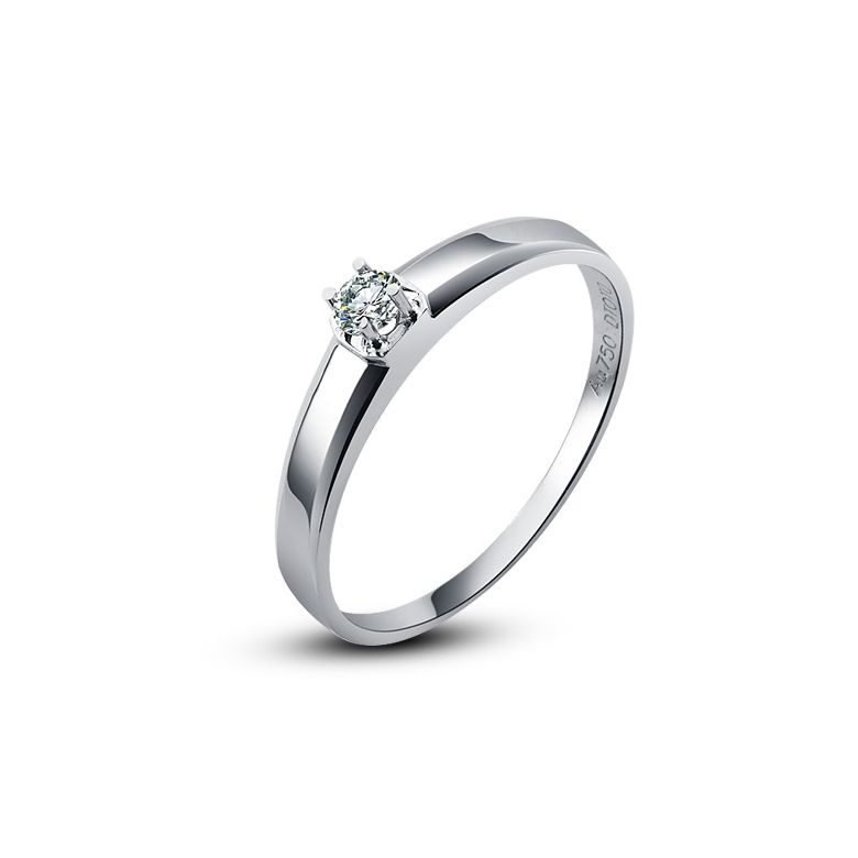 Alliance mariage originale - Alliance Femme - Platine - Diamant - 1