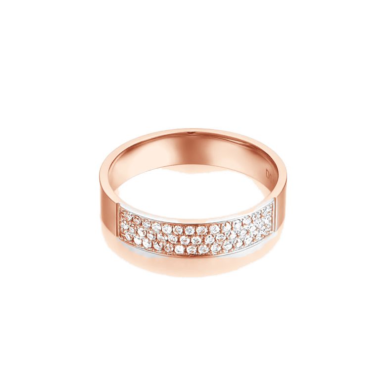 Alliance Or Rose Jaq - Alliance de Fiançaille en Diamant - Femme | Gemperles - 2