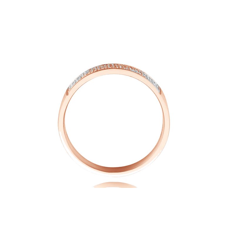 Alliance Or Rose Jaq - Alliance de Fiançaille en Diamant - Femme | Gemperles - 4