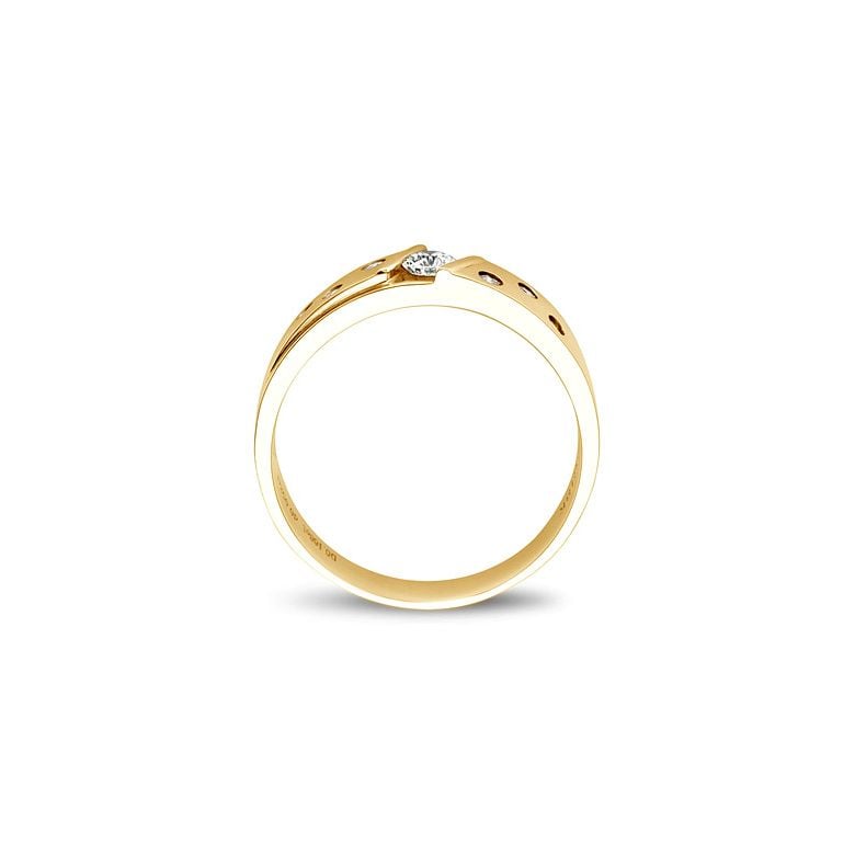 Bague alliance constellation diamantée - En or jaune 18cts - Femme | Yasmina - 6