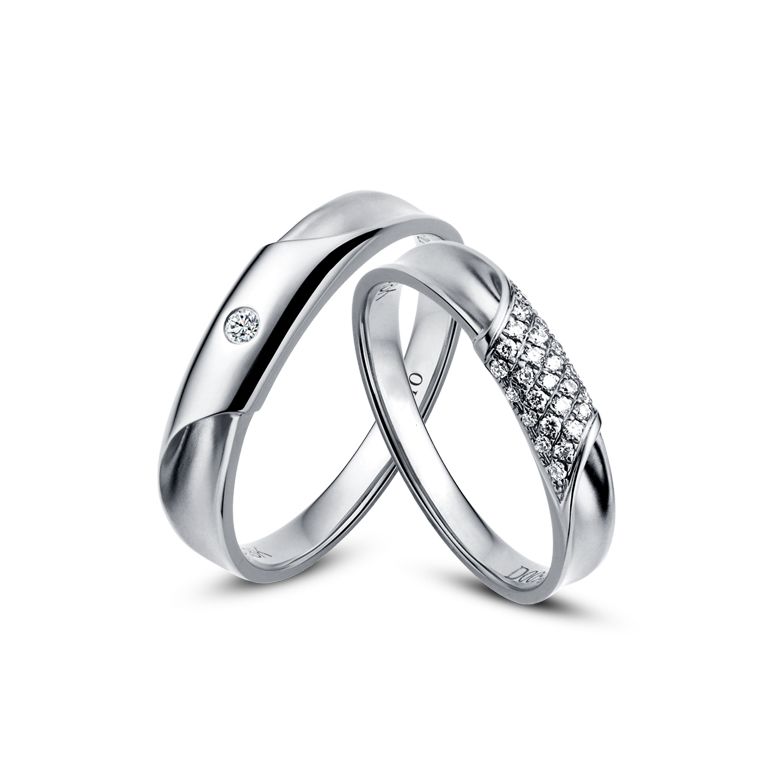 Alliance Homme - Platine - Diamant 0.045ct | Lucas - 2