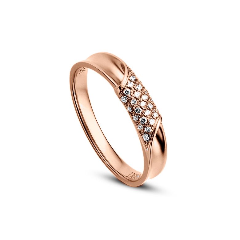 Alliance Femme - Or rose - Diamants 0.105ct | Lucile  - 1