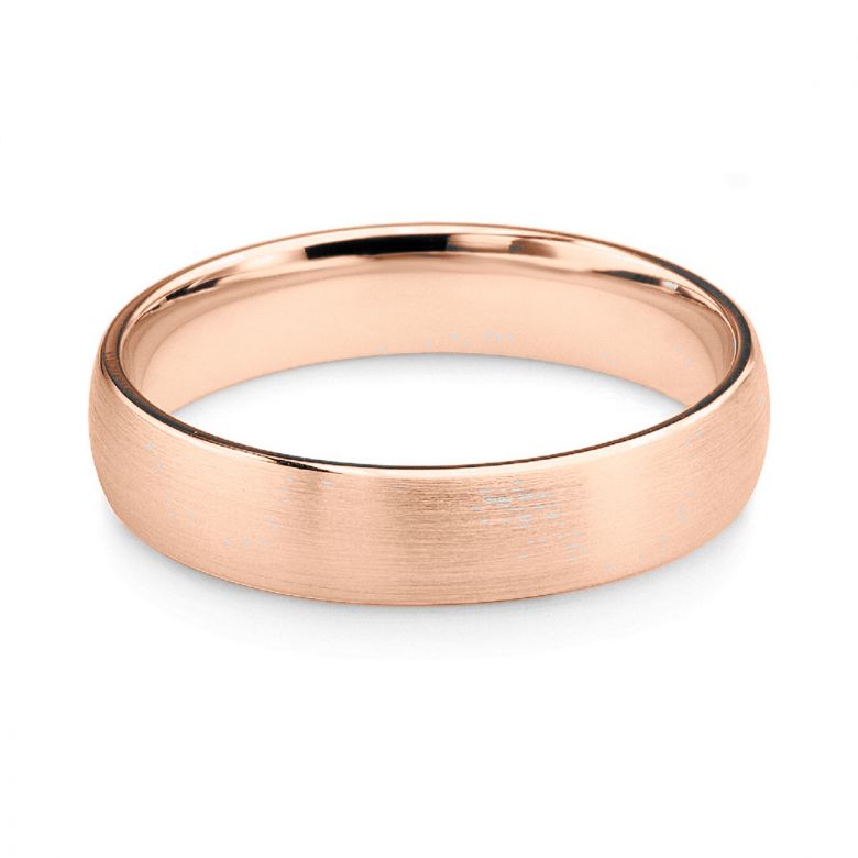 Alliance or rose - Lignes pures - Homme - 2