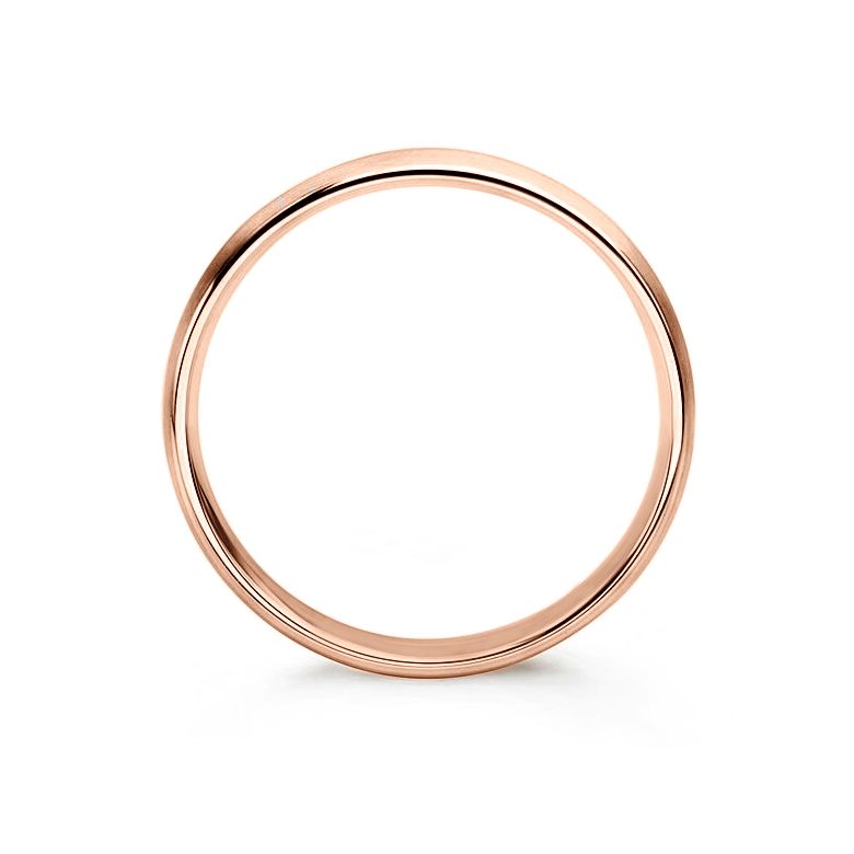 Alliance or rose - Lignes pures - Homme - 3