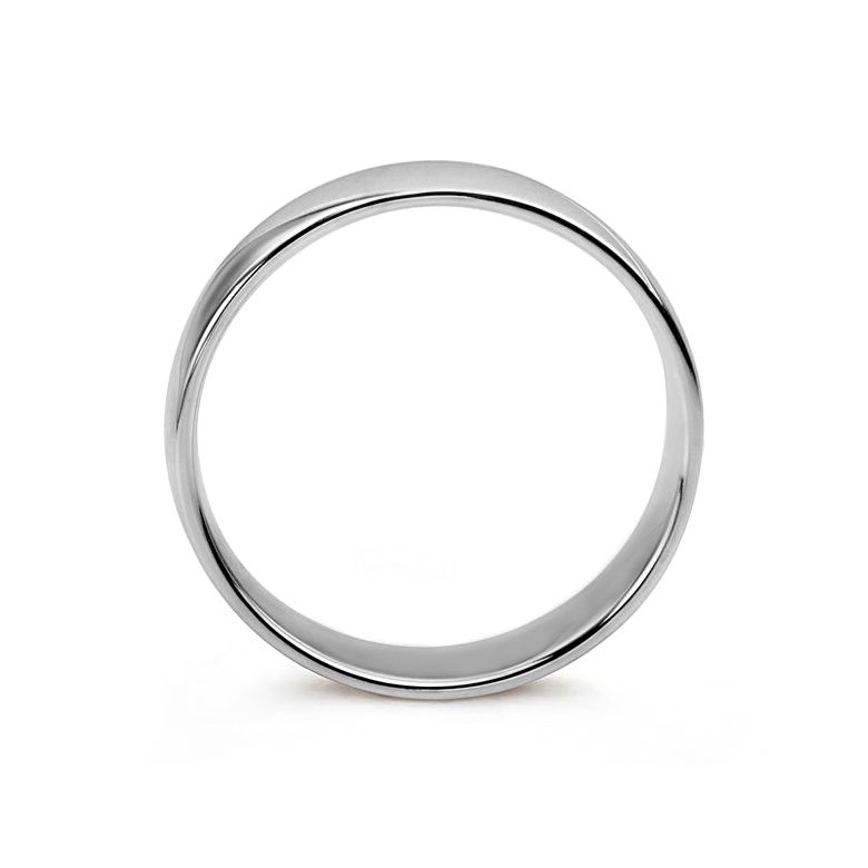 Alliance homme - Lignes fluides or blanc - Polie, brossée - 4