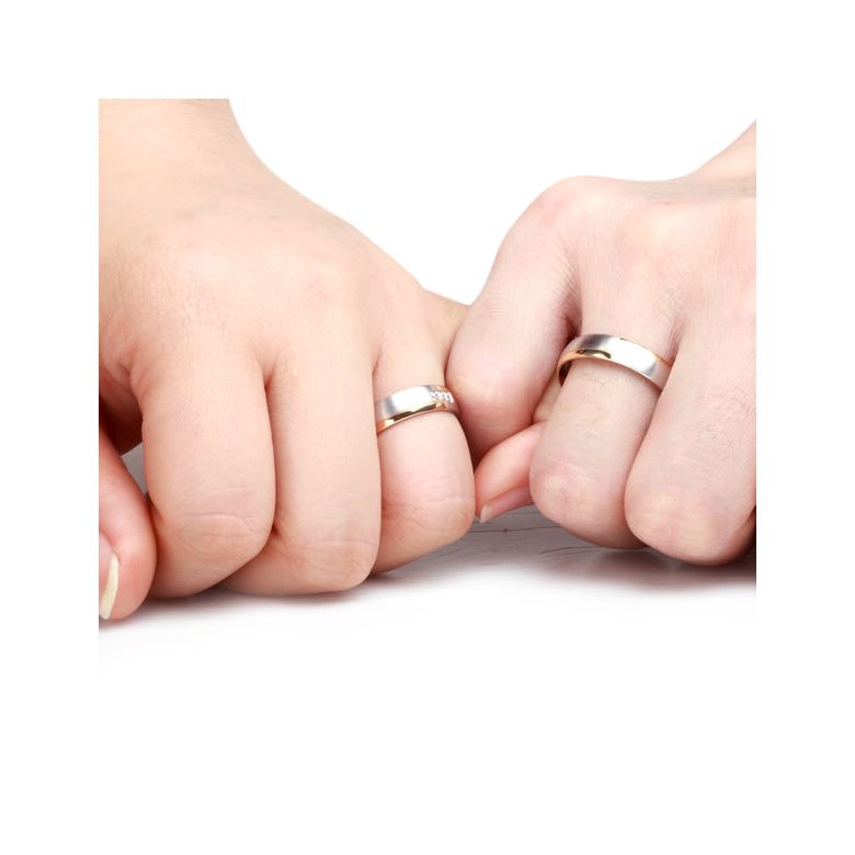 Alliances Couple. 3 Ors. Diamants 0.060ct - 2
