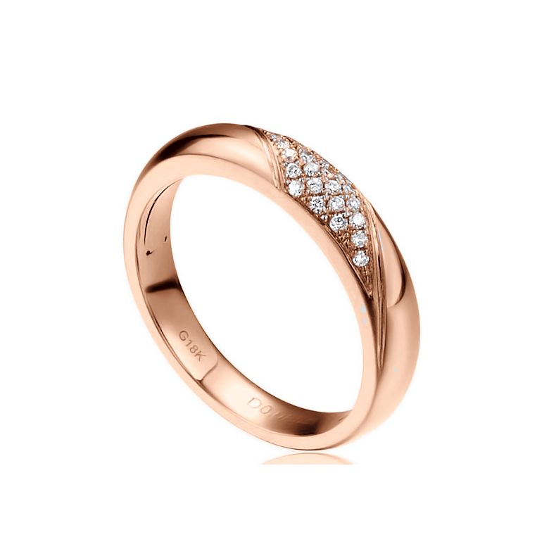 Alliance femme constellation - Or rose - Diamants | Autour de moi pour madame - 1
