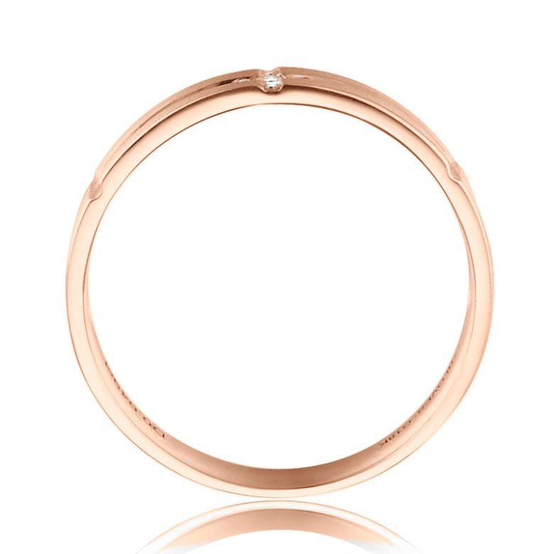 Alliance Homme - Or rose 18 carats brossé et mat | Rodrigue - 3