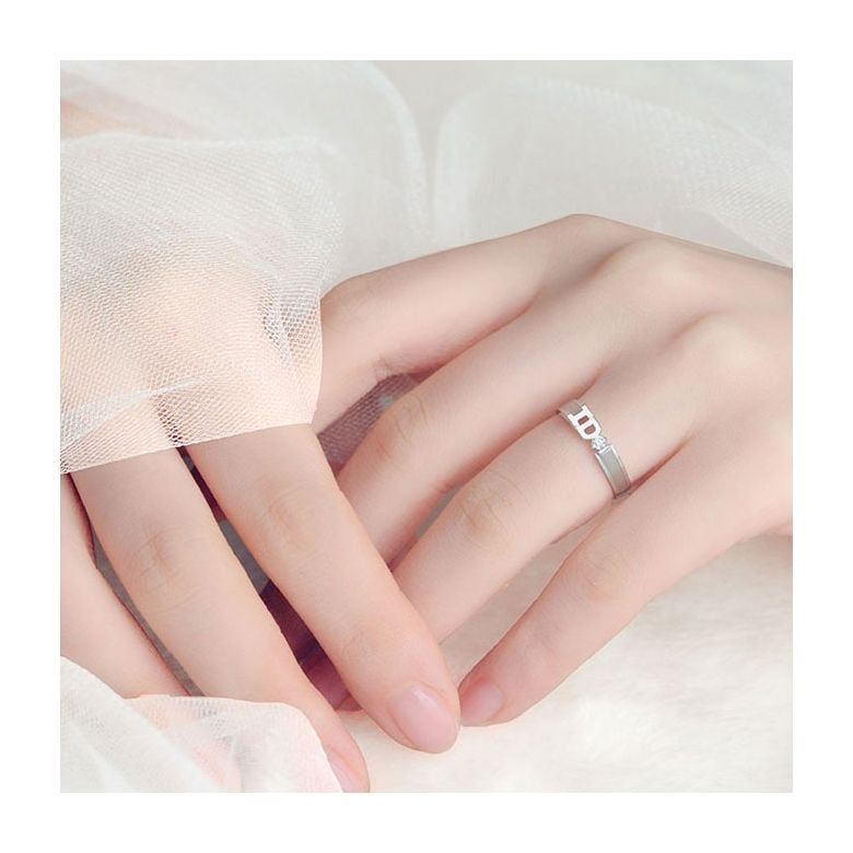 Alliance I DO - Alliance femme Or blanc - Diamant - 3