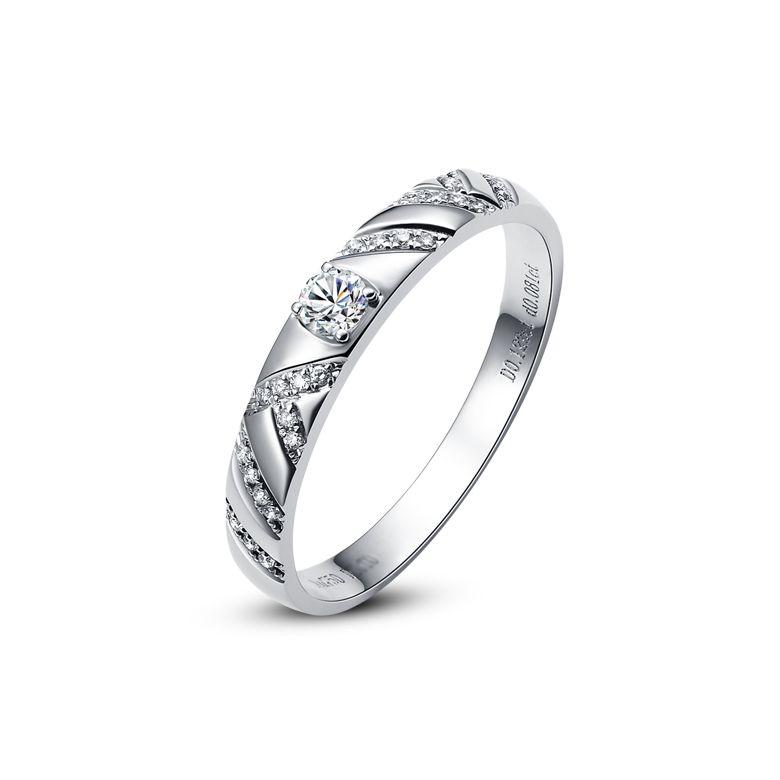 Bague Or blanc et Diamants pour femme | Toi et moi - 1