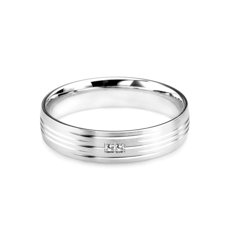 Alliance pour femme - Platine et diamants | Une vie avec toi - 3