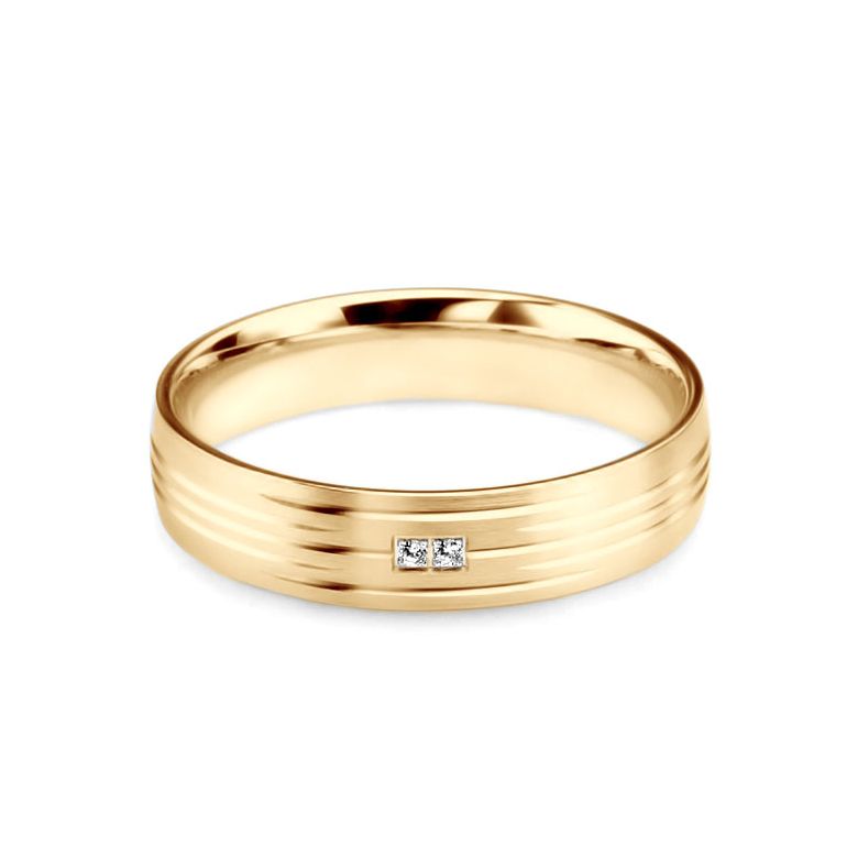 Alliance pour femme - Or jaune et diamants | Une vie avec toi - 5