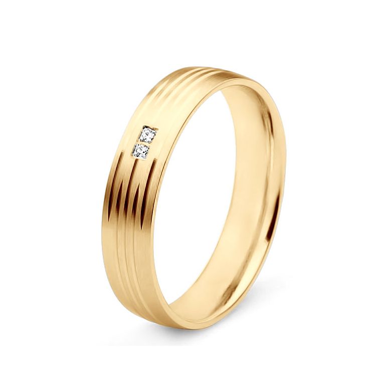Alliance pour femme - Or jaune et diamants | Une vie avec toi - 1
