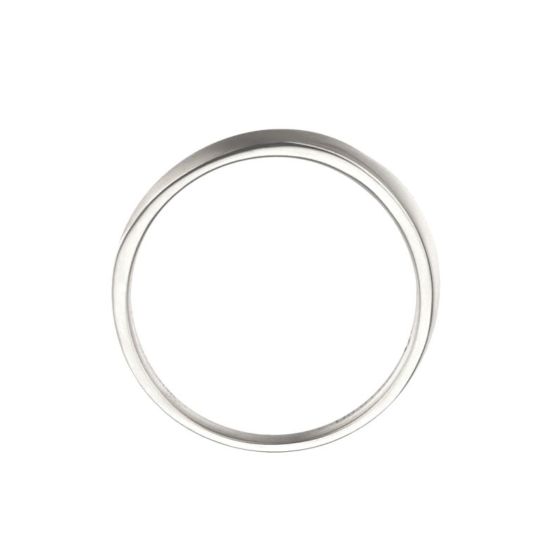 Alliance moderne Homme platine et Diamant | Ovidio - 6