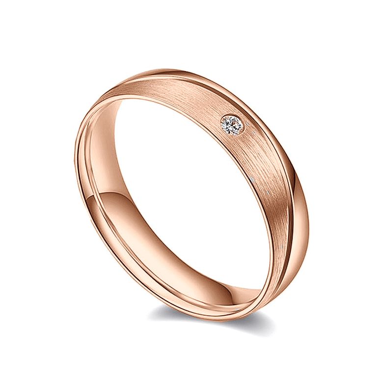 Alliance Homme Étreintes Infinies 2 or rose - 1