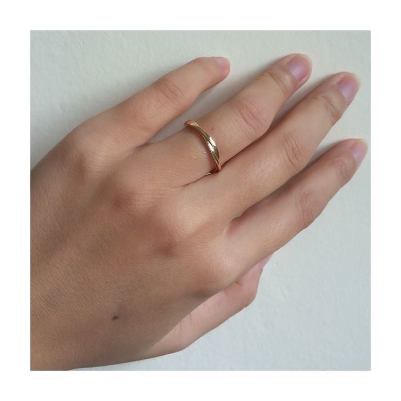 Alliance 2 anneaux - Alliance Femme - Or jaune - Diamant - 2
